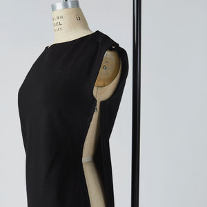 Camilleri Boat Neck Dress with full side opening