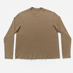 Junction Long Sleeve Crew Neck T-Shirt in Olive