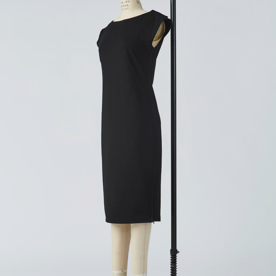 Camilleri Boat Neck Dress with full side opening