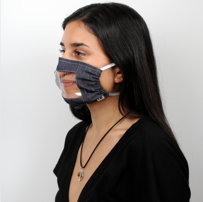 Eco-Friendly Fabric Lip Reader Face Mask 3-Pack