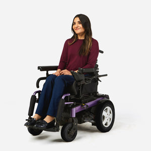 Wrap-waist Stretch Jean in a Wheelchair Cut