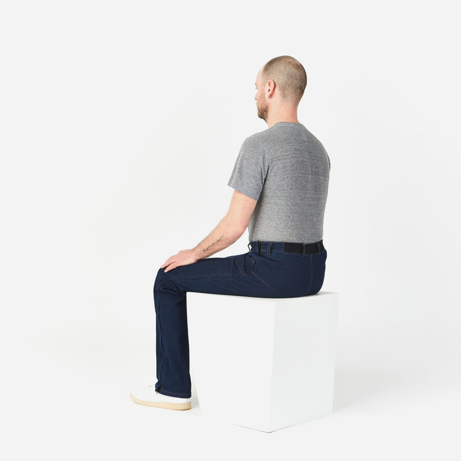 Dundas Side-zip Stretch Jeans in a Wheelchair Cut